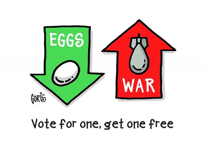 Egs down War up