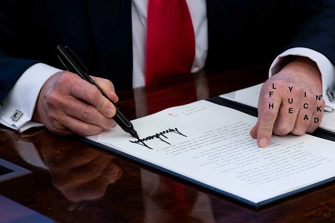 Trump tattoo