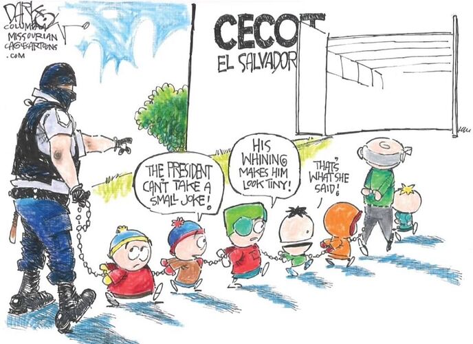 SOUTH PARK ARRESTED BY TRUMP