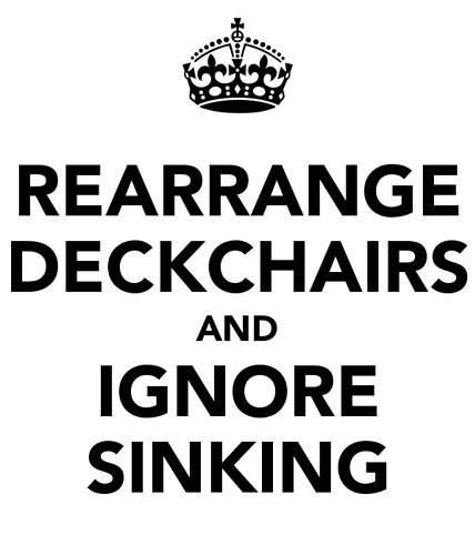 Rearrange deck chairs