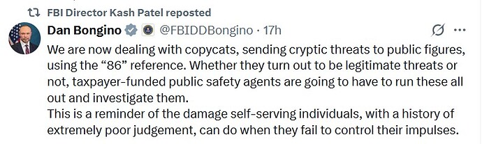 Bongino Post Re Copycats