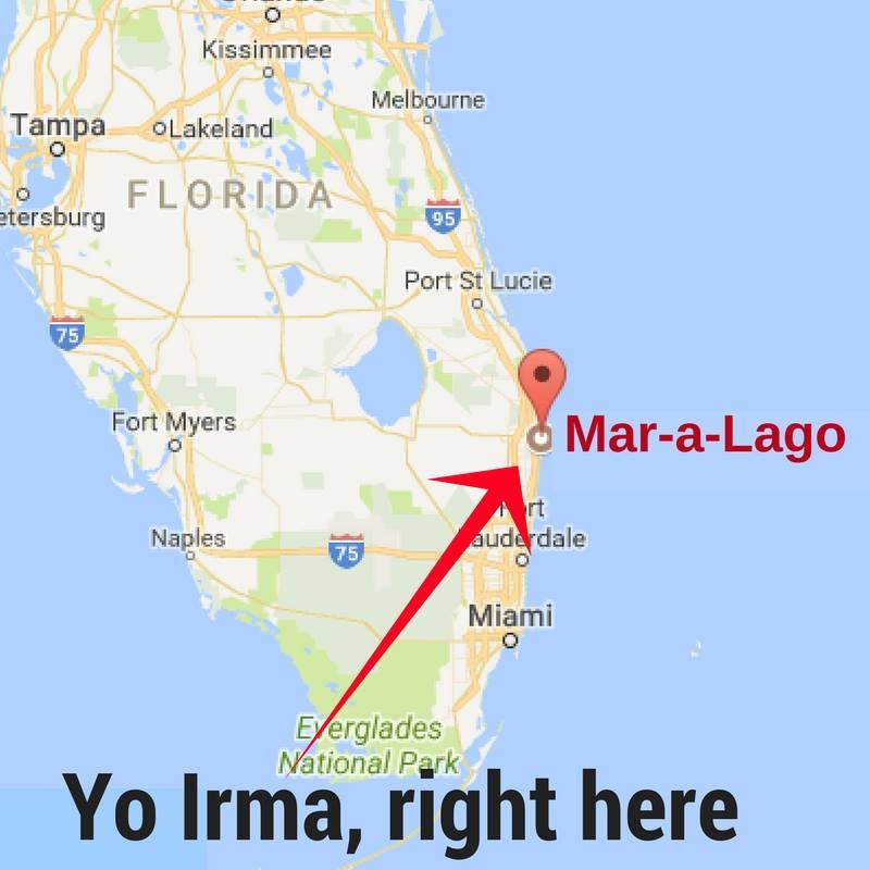 florida map showing mar a lago Discussion Trump S Mar A Lago Resort Ordered To Evacuate As Irma florida map showing mar a lago
